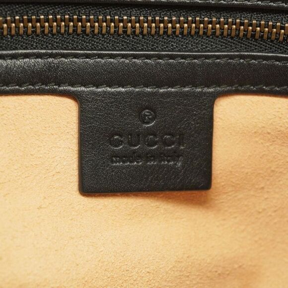 Gucci Shoulder Bag Ggmarmont 453569 Leather Black Gold Hardware Women's - Picture 5 of 10